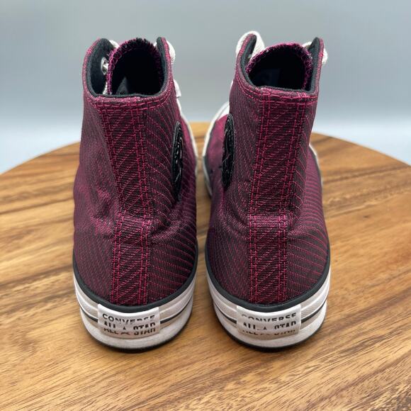 Converse Chuck Taylor Lift Hi Platform Shoes Big Kids 7 Sparkle Pink Sneakers - Picture 4 of 8